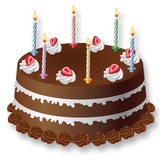 Birthday Cake and Balloons WhatsApp Sticker #20