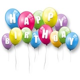 Birthday Cake and Balloons WhatsApp Sticker #7