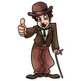 Charlie Chaplin WhatsApp Sticker #2