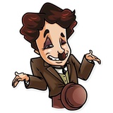 Charlie Chaplin WhatsApp Sticker #22