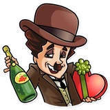 Charlie Chaplin WhatsApp Sticker #26