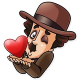 Charlie Chaplin WhatsApp Sticker #3