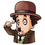 Charlie Chaplin WhatsApp Sticker #30