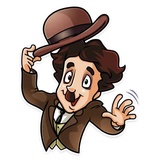 Charlie Chaplin WhatsApp Sticker #5