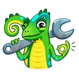 Chameleon WhatsApp Sticker #11