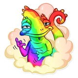 Chameleon WhatsApp Sticker #15