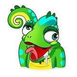 Chameleon WhatsApp Sticker #19