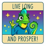 Chameleon WhatsApp Sticker #21