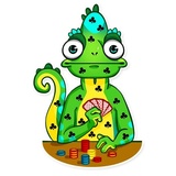 Chameleon WhatsApp Sticker #23