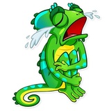 Chameleon WhatsApp Sticker #25