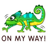 Chameleon WhatsApp Sticker #26