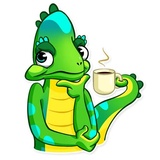 Chameleon WhatsApp Sticker #27
