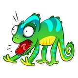 Chameleon WhatsApp Sticker #4