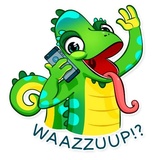 Chameleon WhatsApp Sticker #5