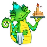 Chameleon WhatsApp Sticker #8