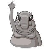 Middle Finger WhatsApp Sticker #14