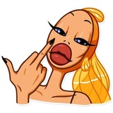 Middle Finger WhatsApp Sticker #2