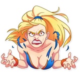 Cheerleader Girl WhatsApp Sticker #12