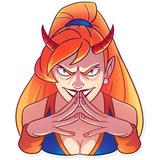 Cheerleader Girl WhatsApp Sticker #16