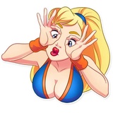 Cheerleader Girl WhatsApp Sticker #20