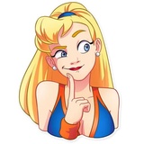 Cheerleader Girl WhatsApp Sticker #22