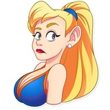 Cheerleader Girl WhatsApp Sticker #25