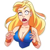 Cheerleader Girl WhatsApp Sticker #4