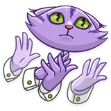 Cheshire Cat WhatsApp Sticker #10