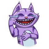 Cheshire Cat WhatsApp Sticker #2