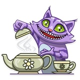 Cheshire Cat WhatsApp Sticker #22