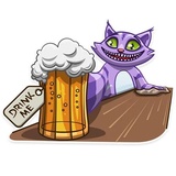 Cheshire Cat WhatsApp Sticker #23
