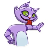 Cheshire Cat WhatsApp Sticker #26