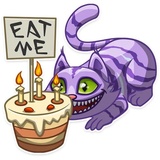 Cheshire Cat WhatsApp Sticker #28
