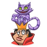 Cheshire Cat WhatsApp Sticker #30