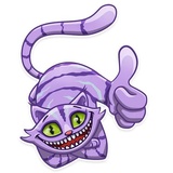 Cheshire Cat WhatsApp Sticker #4