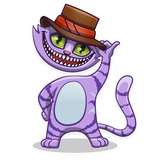 Cheshire Cat WhatsApp Sticker #5