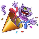 Cheshire Cat WhatsApp Sticker #8