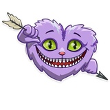 Cheshire Cat WhatsApp Sticker #9