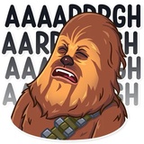 Chewbacca WhatsApp Sticker #19