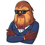 Chewbacca WhatsApp Sticker #8
