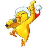 Chicken Chuu WhatsApp Sticker #14