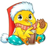 Chicken Chuu WhatsApp Sticker #16