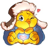 Chicken Chuu WhatsApp Sticker #2