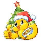 Chicken Chuu WhatsApp Sticker #3