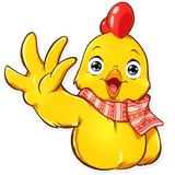 Chicken Chuu WhatsApp Sticker #5