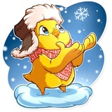 Chicken Chuu WhatsApp Sticker #7