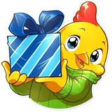 Chicken Chuu WhatsApp Sticker #8