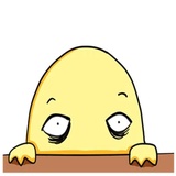 Chicken Egg Yolk WhatsApp Sticker #11