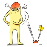 Chicken Egg Yolk WhatsApp Sticker #7