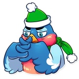 Chris the Bullfinch WhatsApp Sticker #13